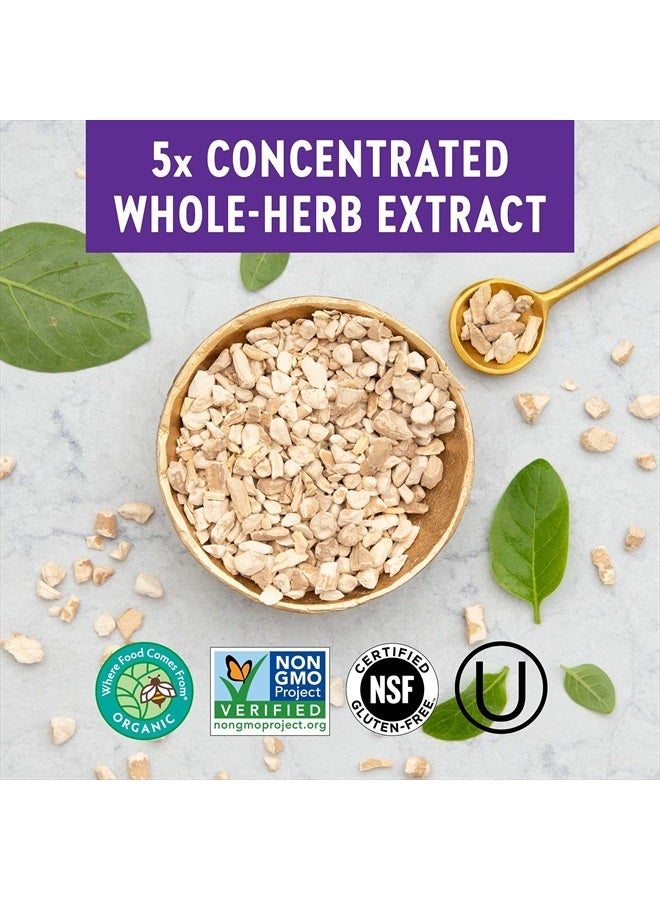 New Chapter Organic Ashwagandha Supplement, One Capsule a Day of Adaptogens for Stress Relief, Mood Support, & Energy, Vegan, 60 Count - Image 4