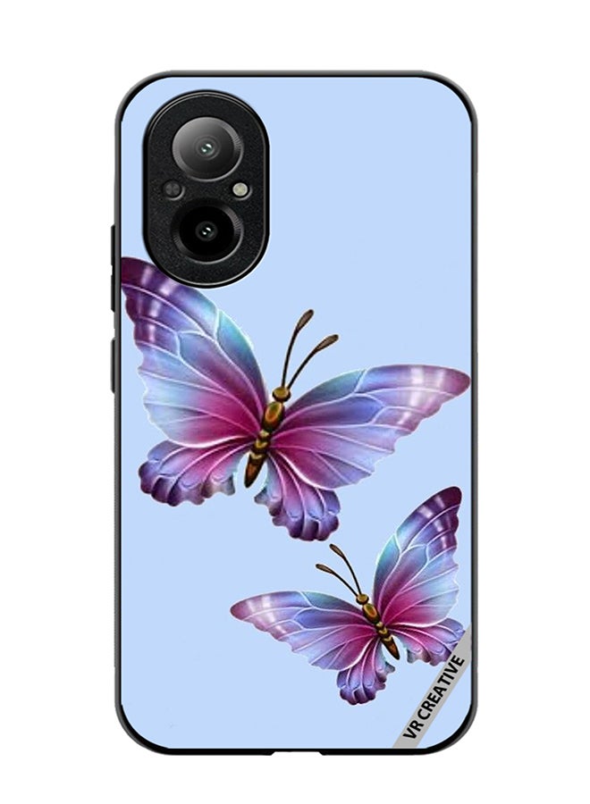 VR CREATIVE Protective Case Cover For Realme C67 4G Butterflies Design Multicolour - Image 1