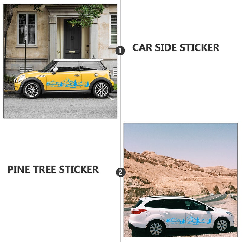🚗 ملصق تزيين جانبي للسيارة أزرق طويل الأمد سهل الإزالة مقاس 35 في 0 5 سنتيمتر مجموعة - Image 4
