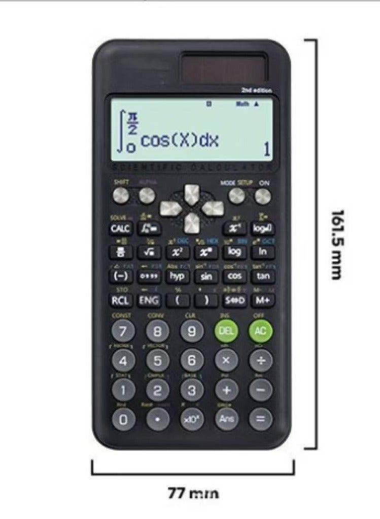 FX-991ESPLUS الإصدار الثاني من الآلة الحاسبة العلمية، باللون الأسود - Image 1