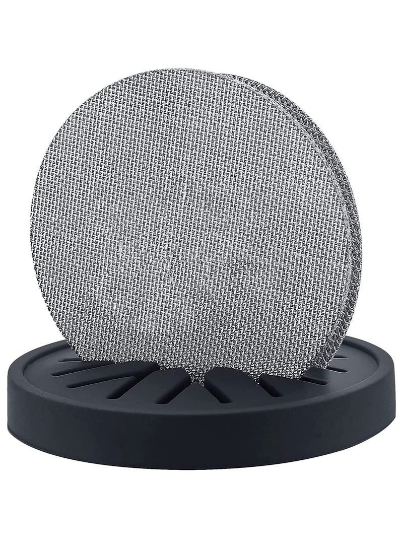 MIBRU Puck Screen Stand Silicone Puck Screen Holder Compatible with 58.5mm 53.3mm 51mm Reusable Coffee Filters and Espresso Machine Portafilter Basket Shower Screen Disks Rubber  - Image 2