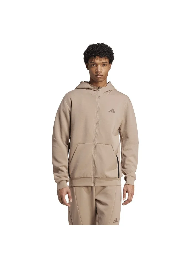 Adidas D4T Full-Zip Ho Brown Training Track Tops For Men XS