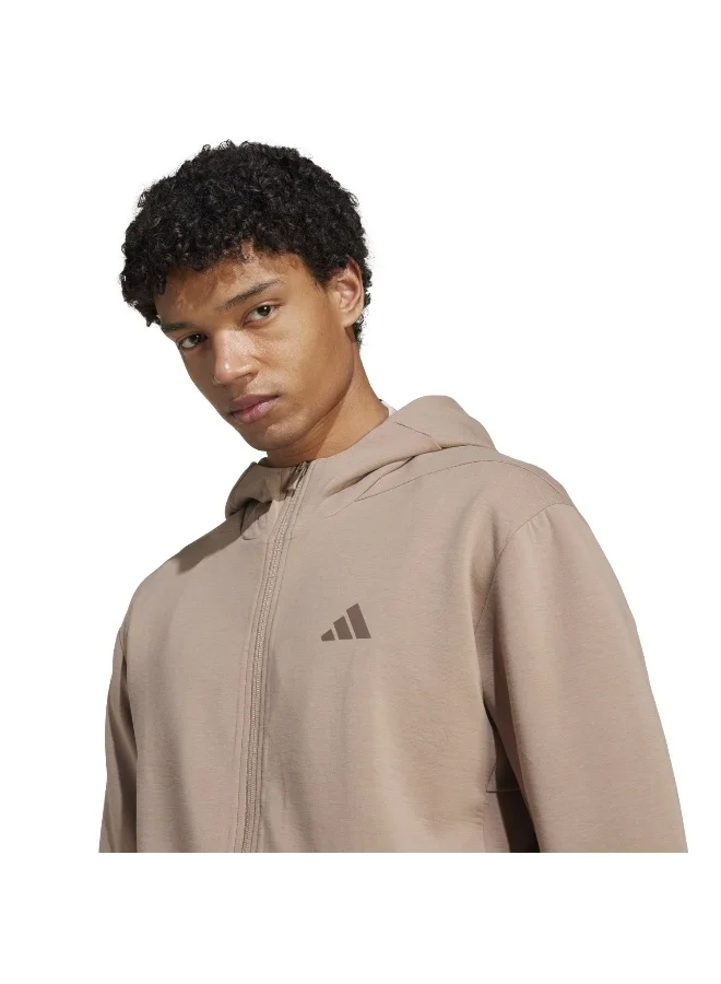 Adidas D4T Full-Zip Ho Brown Training Track Tops For Men XS