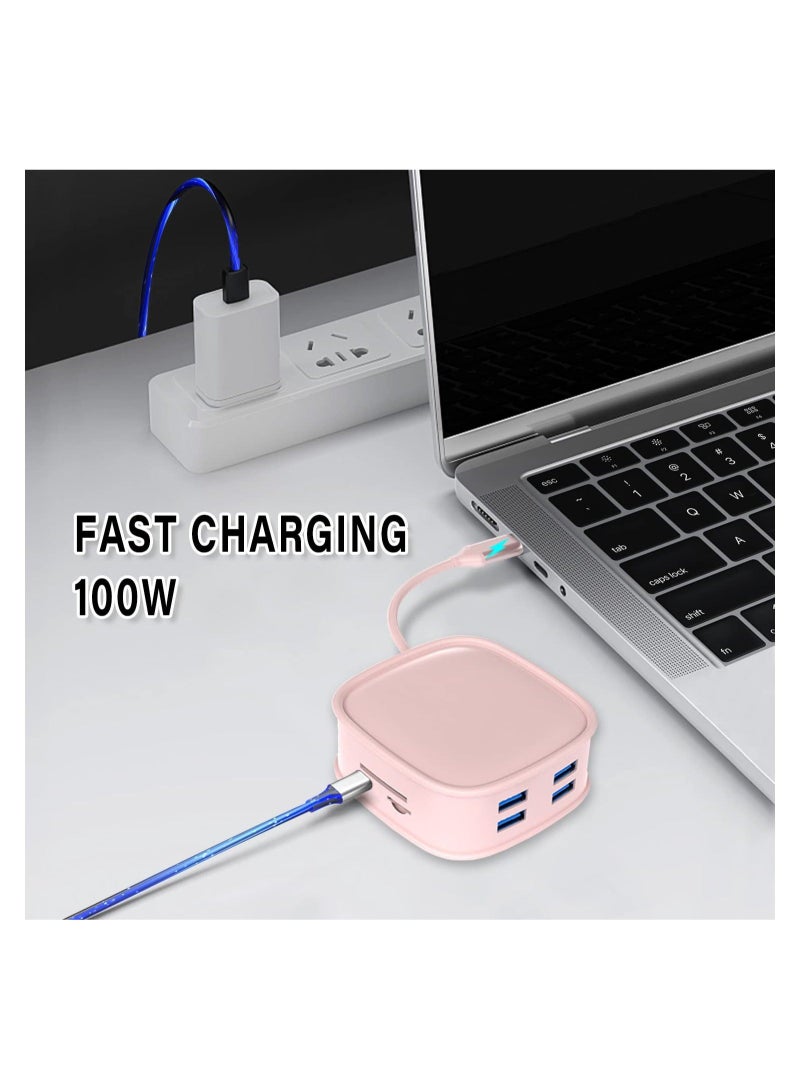 كابتن تيك Docking Station, 10 in 1 USB C Docking Station for Laptop with 4 USB Port, 4K HDMI USB C Adapter, Monitor Docking Station for Dell/Hp/Lenovo, Universal Computer Hub, Gaming USB Hub KSA | Riyadh, Jedda - Image 5