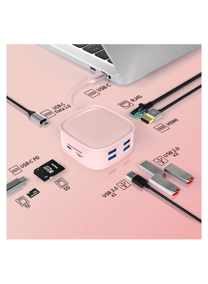 كابتن تيك Docking Station, 10 in 1 USB C Docking Station for Laptop with 4 USB Port, 4K HDMI USB C Adapter, Monitor Docking Station for Dell/Hp/Lenovo, Universal Computer Hub, Gaming USB Hub KSA | Riyadh, Jedda - Image 2