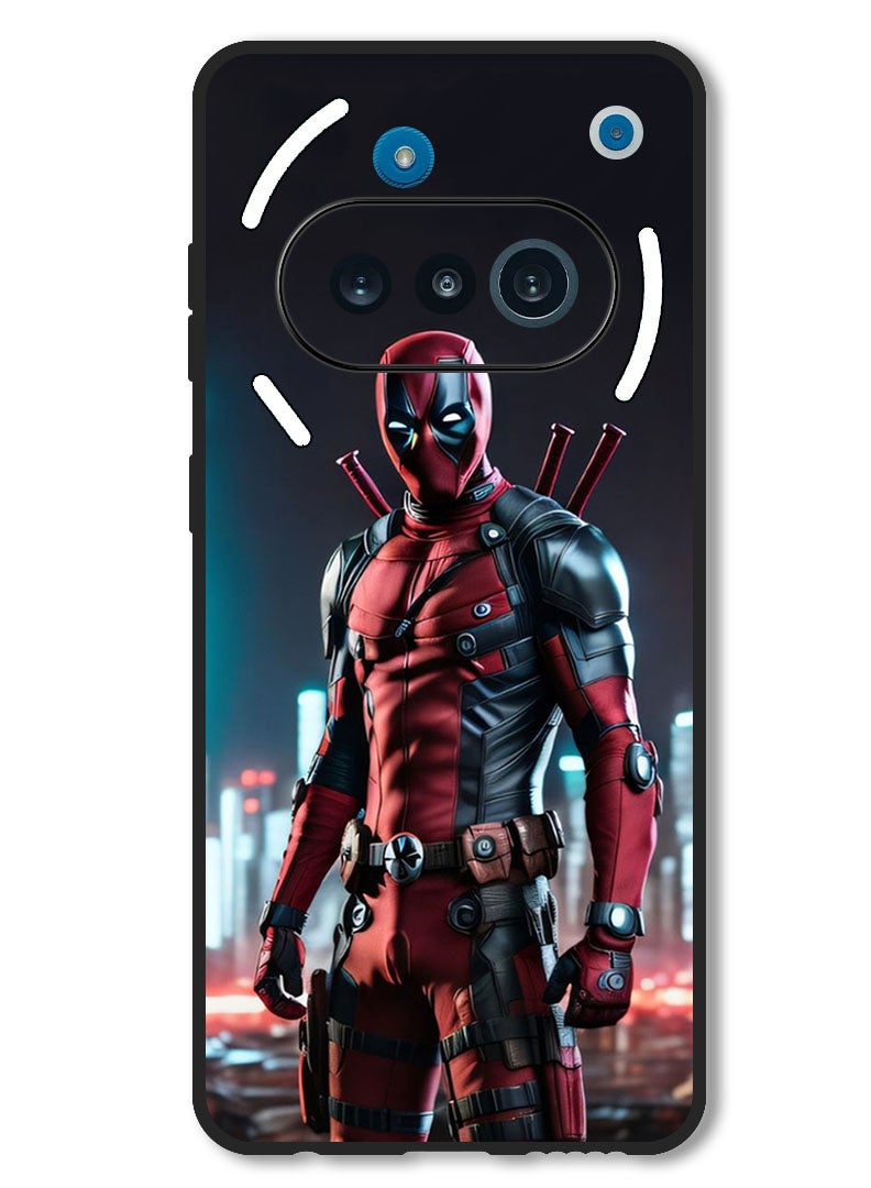 Theodor Case Compatible with Nothing Phone 3a Protection Shockproof Bumper Cover Deadpool 1 - Image 1
