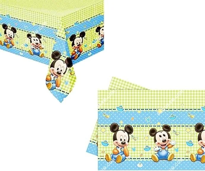 Alsepeteavm 1 Year Old Mickey Mouse Tablecloth (120X180CM)