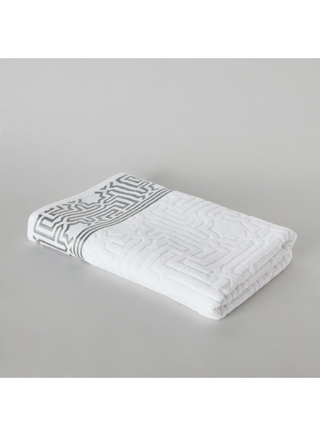 Home Box Skyline Mirage Lurex Patterned Cotton Bath Sheet 150 x 80 cm  - Image 4