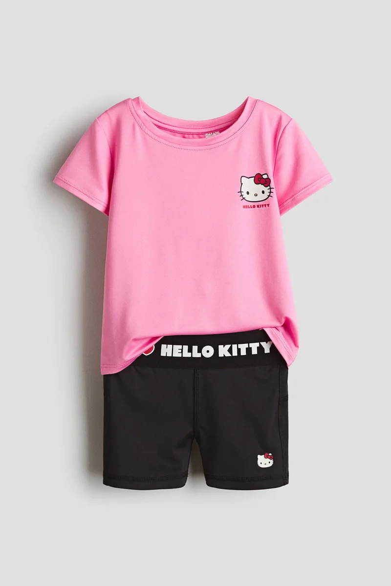 H&M 2-piece printed sports set