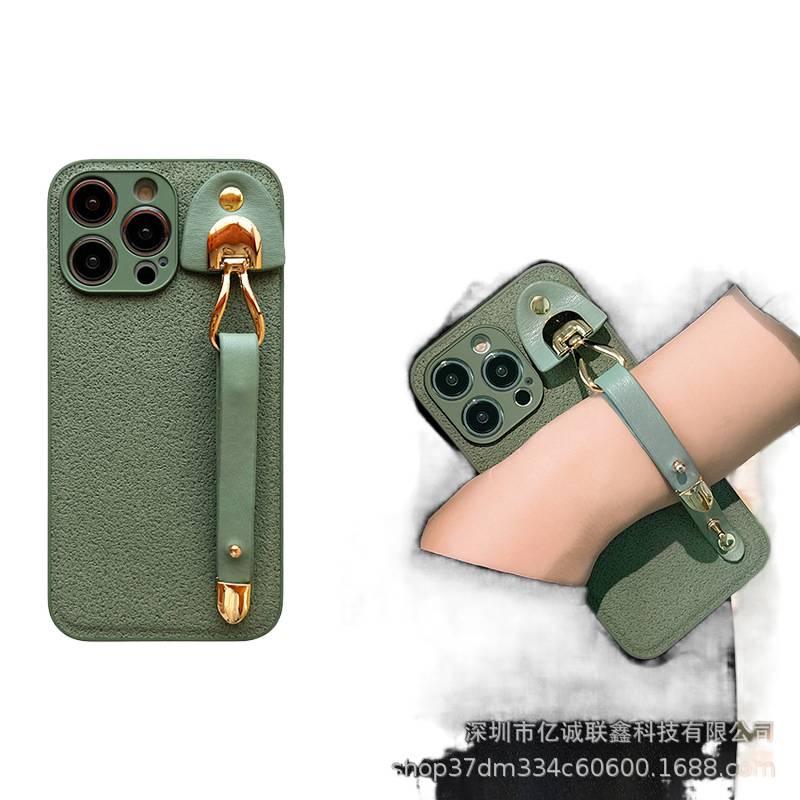 غطاء واقي، مقاوم للصدمات لـ iPhone 14 / 14 Plus / 14 Pro / 14 Pro Max، حماية من السقوط , حامل، ملمس جلد بوظيفة حامل للحمل اليومي للاستخدام المتكرر للمدرسة - Image 1