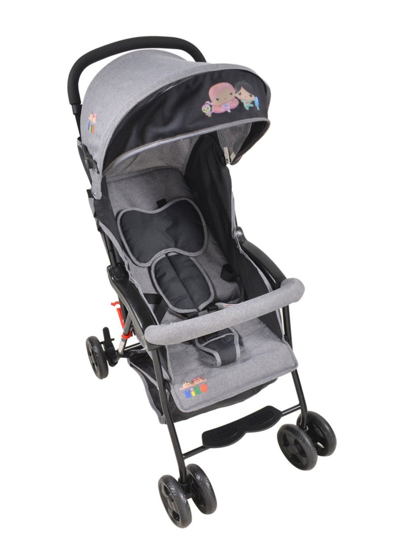 Kiko Baby Stroller Newborn - Grey - Image 1