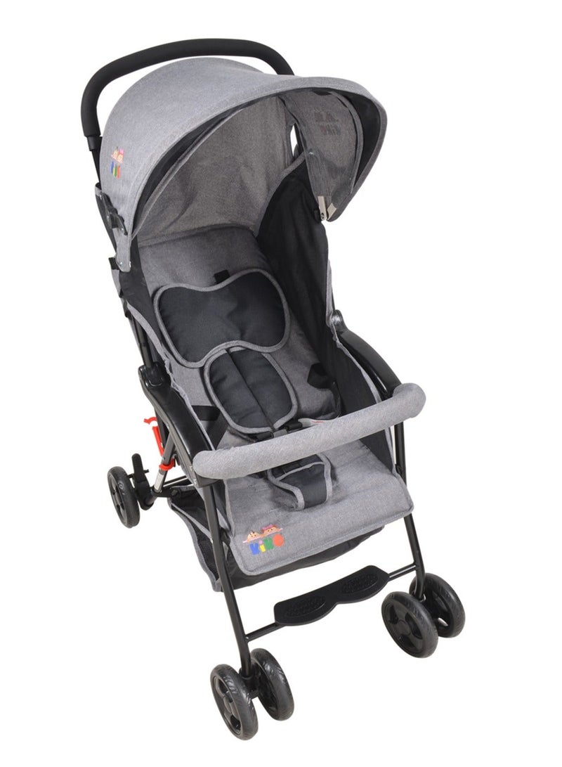 Kiko Baby Stroller Newborn - Grey - Image 4