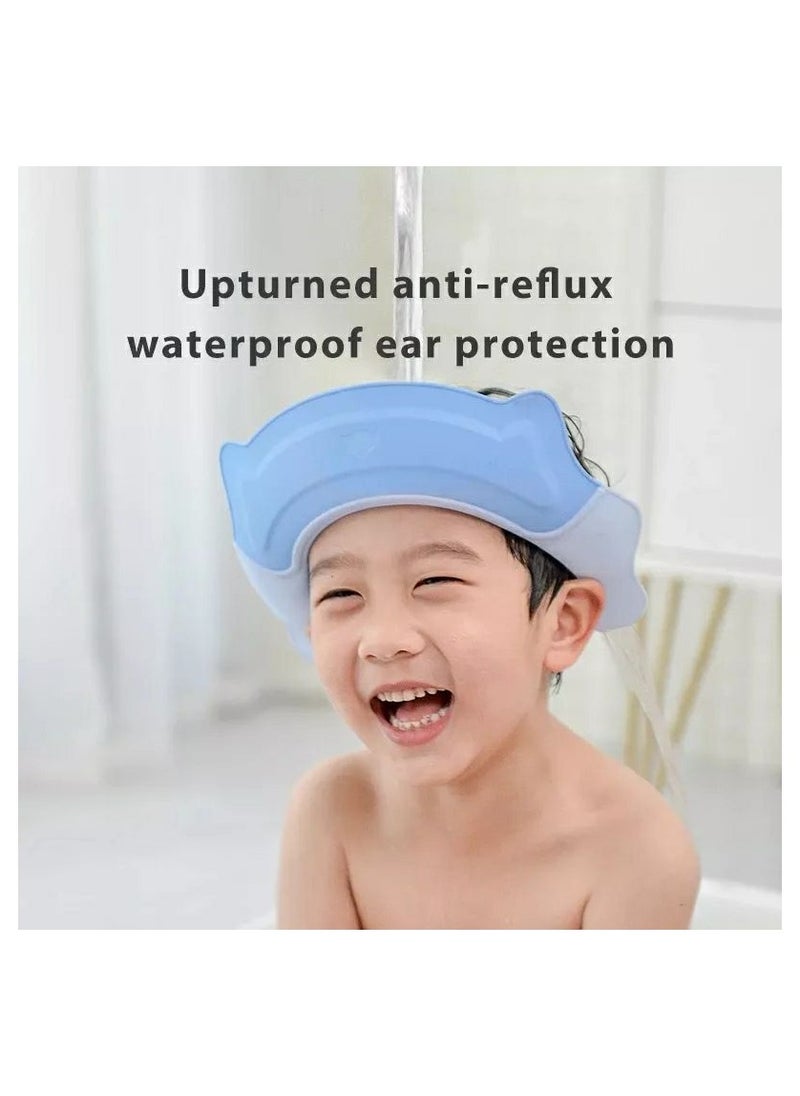 Soft Adjustable Babies Bathing Shower Cap 1 Piece Multicolor