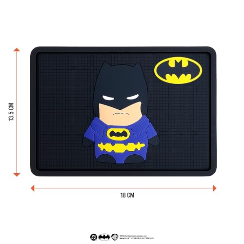 Involve your senses Involve DC Batman Character Car Non-Slip Dashboard Mat – Official DC Licensed Merchandise| Anti-Slip Rubber Pad | Universal Sticky Mat for Phone, Sunglasses | Car Accessories 2025 - Image 4