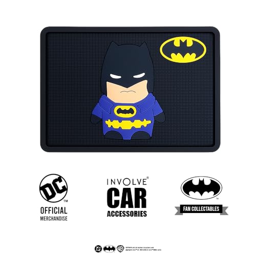 Involve your senses Involve DC Batman Character Car Non-Slip Dashboard Mat – Official DC Licensed Merchandise| Anti-Slip Rubber Pad | Universal Sticky Mat for Phone, Sunglasses | Car Accessories 2025 - Image 5