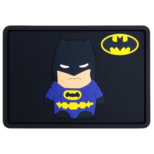 Involve your senses Involve DC Batman Character Car Non-Slip Dashboard Mat – Official DC Licensed Merchandise| Anti-Slip Rubber Pad | Universal Sticky Mat for Phone, Sunglasses | Car Accessories 2025 - Image 1