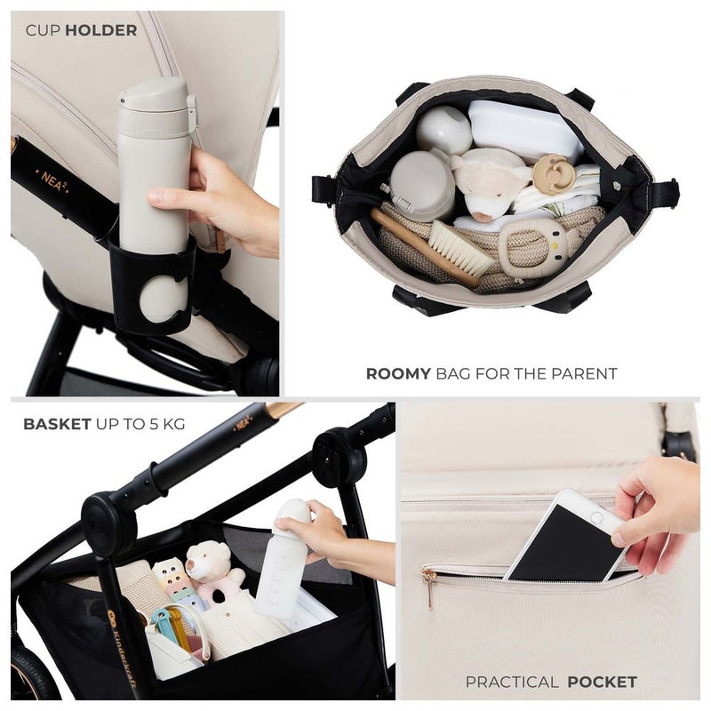 Kinderkraft - NEA 2 Stroller - Beige - Image 5