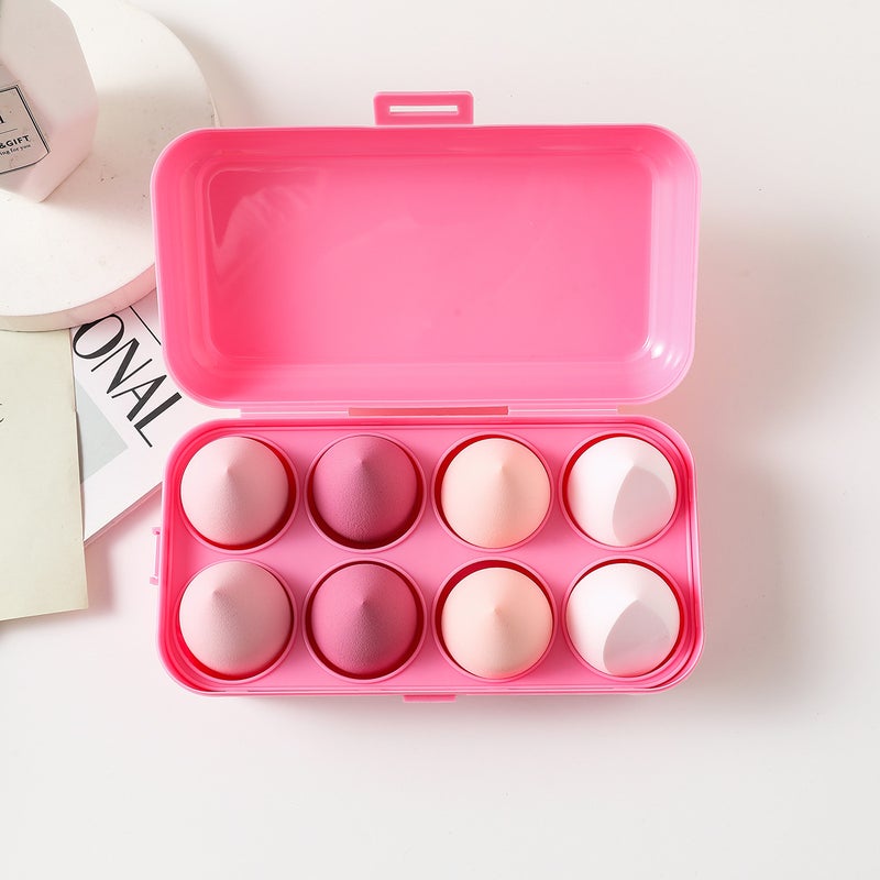 Generic 14-Piece Makeup Sponge Set with Blender Puffs 8 sets (color box) 