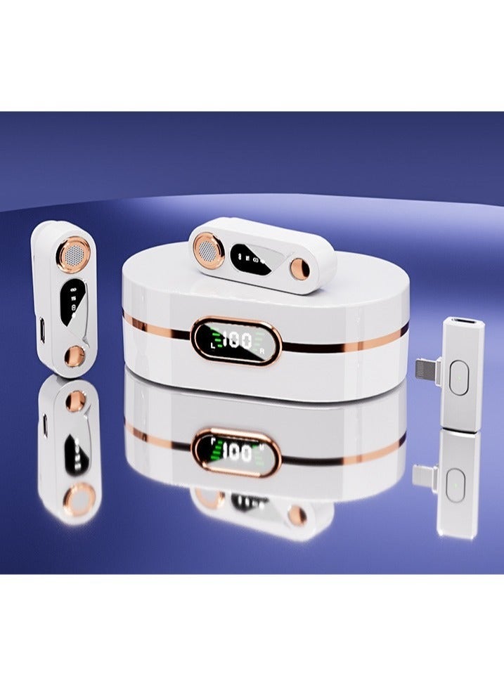 Wireless Microphone, Bluetooth Mobile Phone Microphone with Audio/Noise Cancellation Function  - Image 2