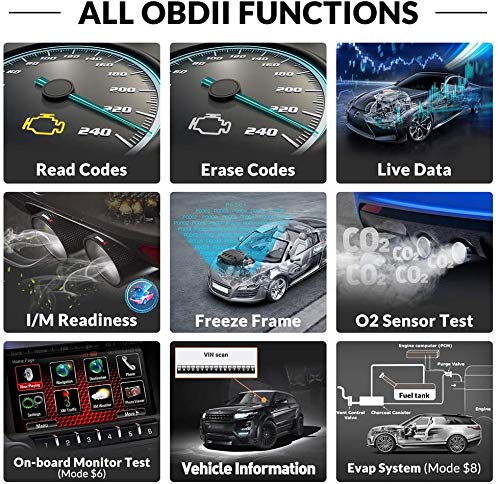 KINGBOLEN OBD2 Scanner YA101 Code Reader,Universal Automotive Engine Light Check Scan Tool Checks O2 Sensor and EVAP Systems with Full OBD2 Functions, Supports Mode6 with DTC Lookup - Image 2