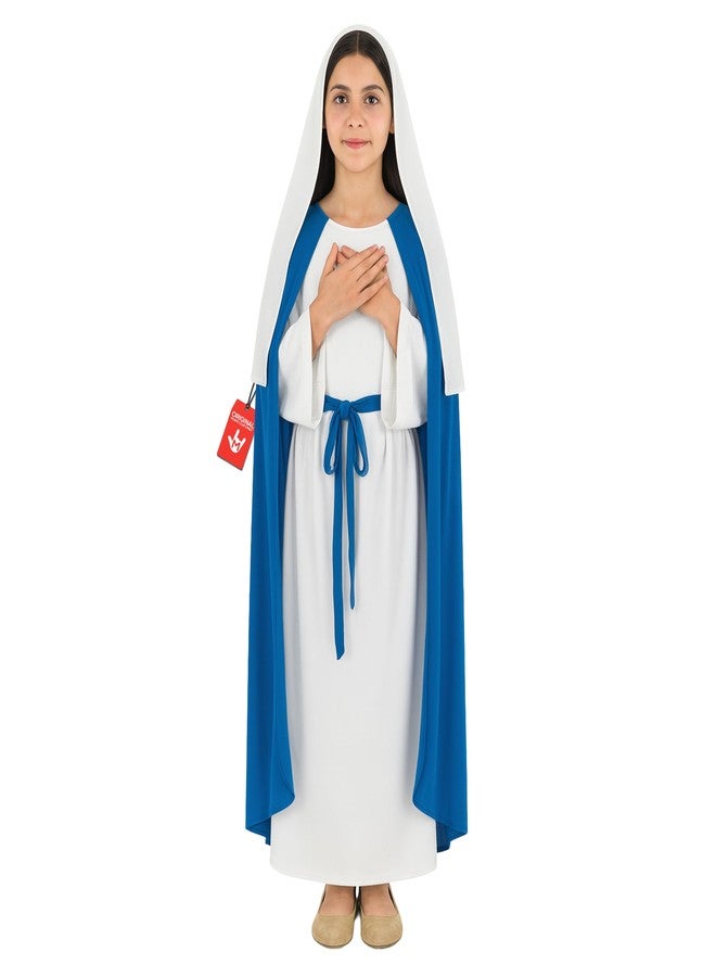 fun shack Virgin Mary Costume for Girls, Mary Costume for Kids, Christmas Costumes Kids, Nativity Costumes Girls, Large - Image 1