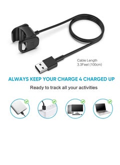 KASTWAVE Charger Compatible With Fitbit Charge 4 / Charge 3, Replacement USB Charging Cable Cord, Clip Dock Accessories Adapter for Charge 4/Charge 3 Fitness and Activity Tracker(1 Piece)  - Image 3