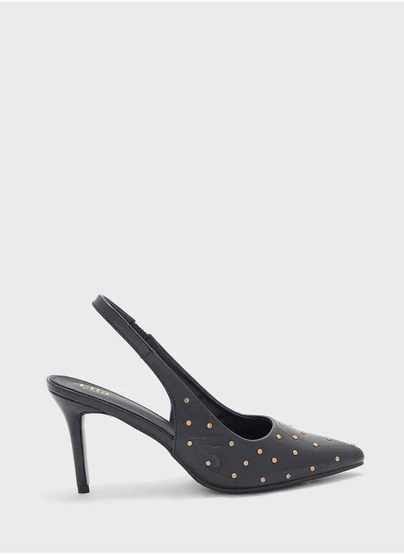 ايلا Stud Detail Sling Back Pump