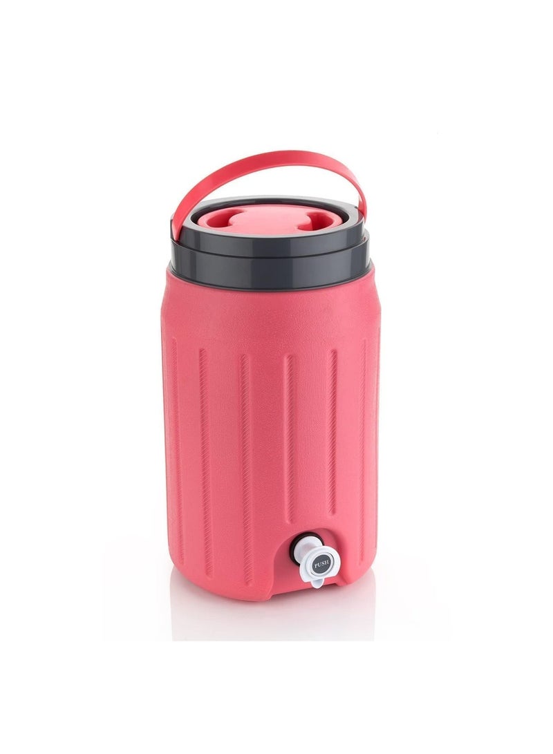 Bisbell 7.5L Insulated Beverage Cooler Jug with Push Tap, Wide Mouth and Carry Handle, Leak-Resistant Drinks Dispenser for Water, Juice, Picnics, Outdoor Events & Office Use - Image 1