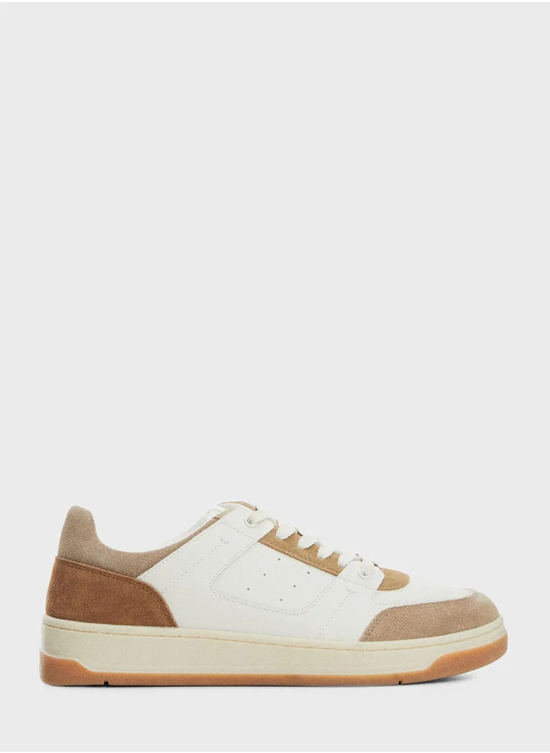 Mango Man Low Top Lace Up Sneakers