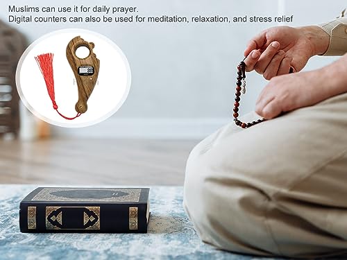 Hitopin Digital Beads Counter, Prayer Digital Tasbih, Portable Prayer Beads Counter, for Meditation, Relaxation, Prayer Islamic (1 Piece) - Image 5