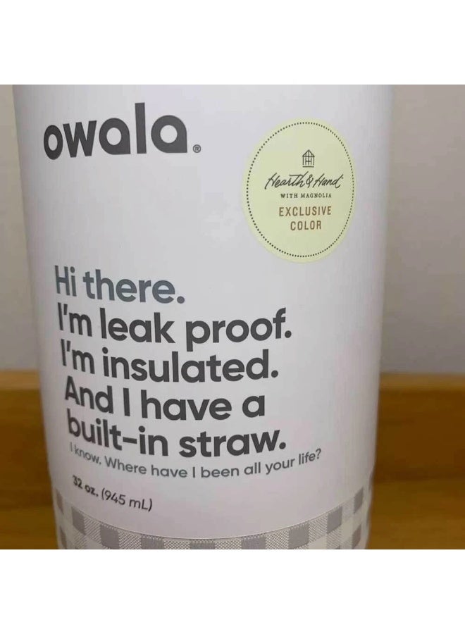 Owala Owala FreeSip Insulated Stainless Steel Water Bottle with Straw, BPA-Free Sports Water Bottle, Great for Travel, 32 Oz  - Image 4
