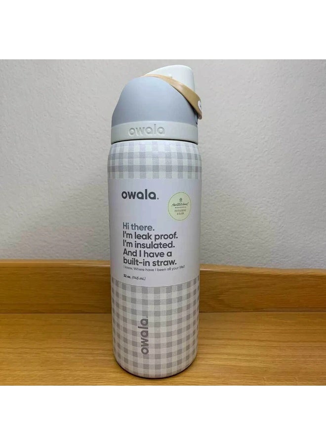 Owala FreeSip Insulated Stainless Steel Water Bottle with Straw, BPA-Free Sports Water Bottle, Great for Travel, 32 Oz - Image 1