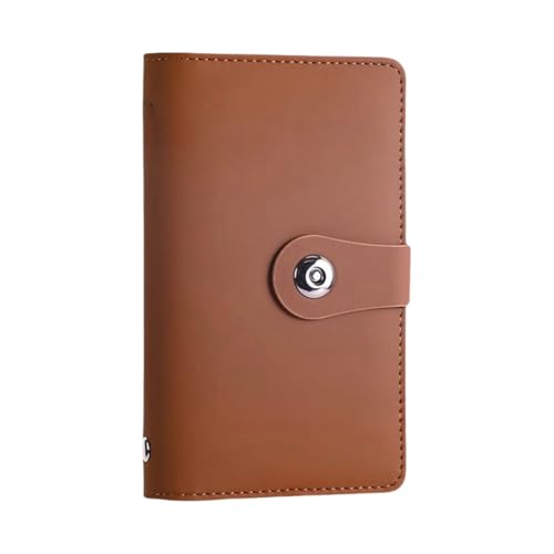 SUSOYAOCHEN 100 Envelope Challenge Binder with Lock, Savings Challenges Book with Envelopes,Envelopes Money Saving Challenge Savings Binder Successfully Reach Your Savings Goals (Brown A) - Image 1