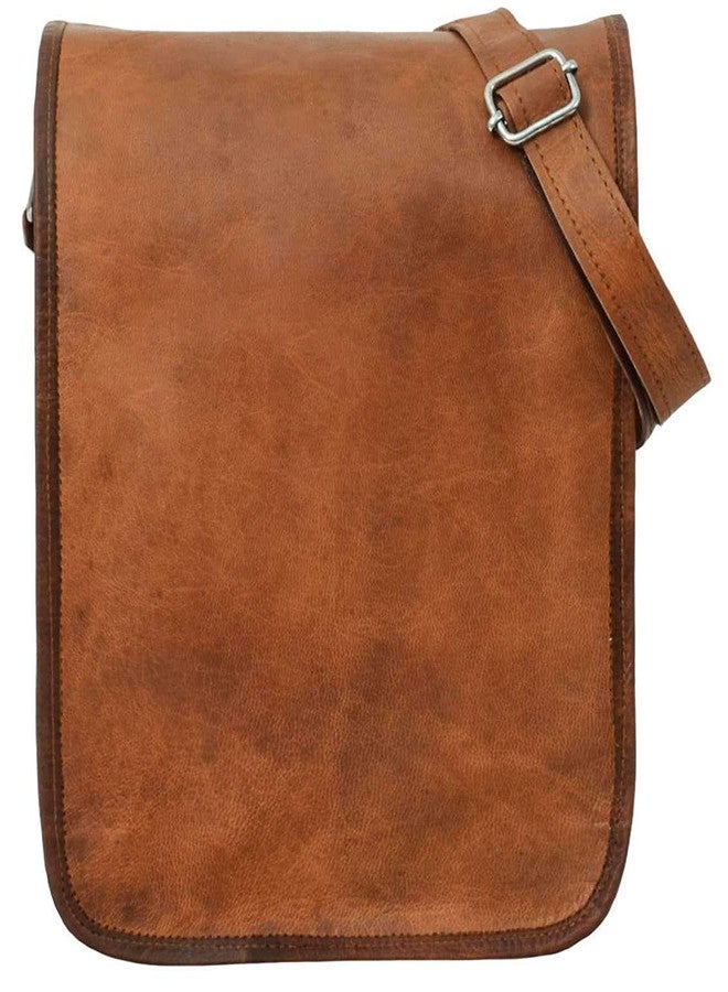 RSN Unisex Leather Bags and Backpacks For College, Travelling, Camping, Cycling and Hiking - Brown - Size: LxBxH - 11x9x3 inches - Image 2
