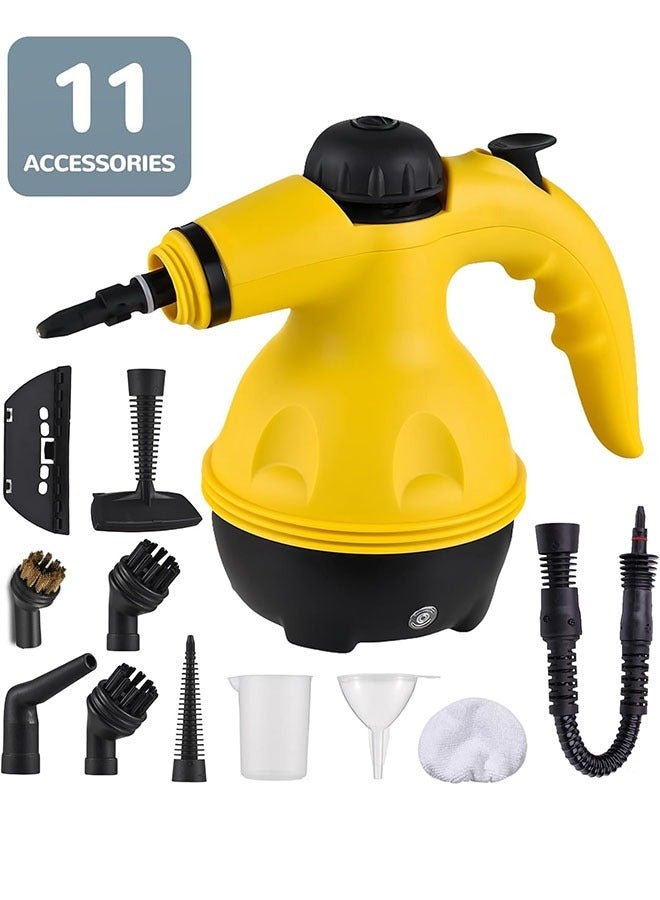 Arabest Handheld Steam Cleaner, Multipurpose Portable Pressurized Steamer with11 PCS Accessories and Safety Lock,2.5M Cord,1200W Steam Cleaner for Carpet, Couch, Clothes, Mattress, Car Seats, Kitchen, Floor Cleaning - Image 1