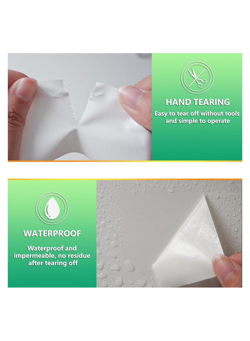 Window Weather Sealing Tape, Window Draft Isolation Sealing Film Tape, Window AC Seal Air Conditioner Sealing Tape No Residue Waterproof Self Adhesive for Keep Out Cold Air Dust Rain(25m*5cm) - Image 2