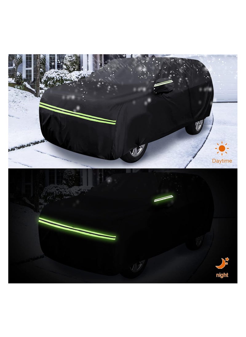 Zipporah - All Weather Protection Car Cover for Mercedes Benz Wagon G-Class 500 550 650 (2004-2024), Waterproof Coating with Reflectors, Soft Interior Lint Layer and Zipper (Black) - Image 1