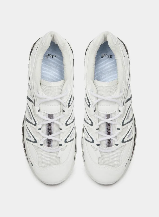 Styli Styli Zigzag Pattern Lace Up Sneakers