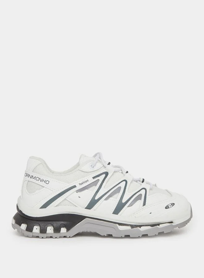 Styli Styli Zigzag Pattern Lace Up Sneakers