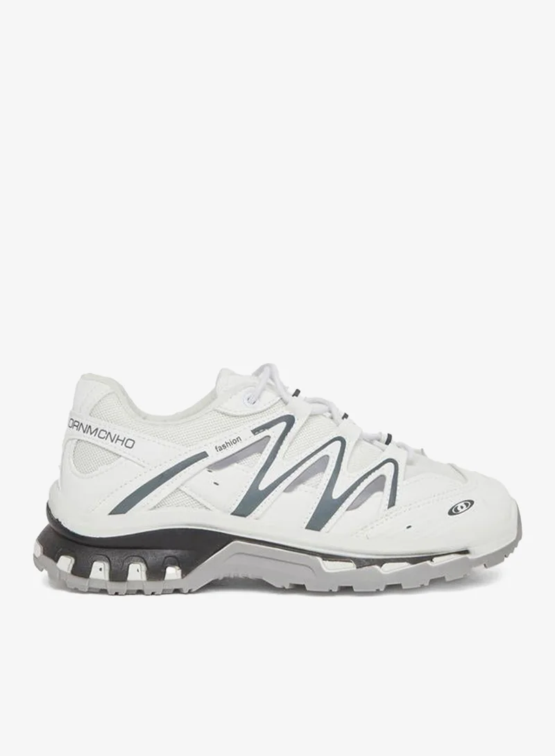 Zigzag Pattern Lace Up Sneakers