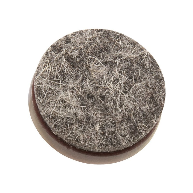 Soft Touch Nail-On Heavy Duty Felt Pads for Wood Furniture and Hard Floor Surfaces – Protect your Hard Floor Surfaces from Scratches, 7/8” Round Furniture Protectors, Walnut Brown (8 Pieces) - Image 3