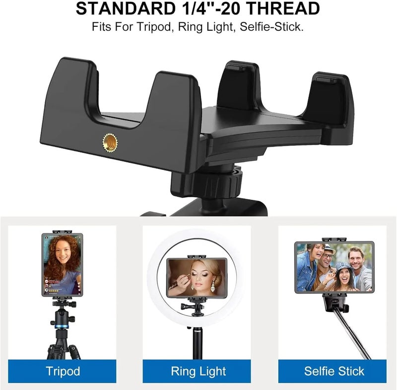 Aluminum Alloy Tablet Stand Long Arm Holder Angled Height Adjustable 360°Rotation for 4.7.7-12.9inch Pad Mobile Holder for Desk - Image 2