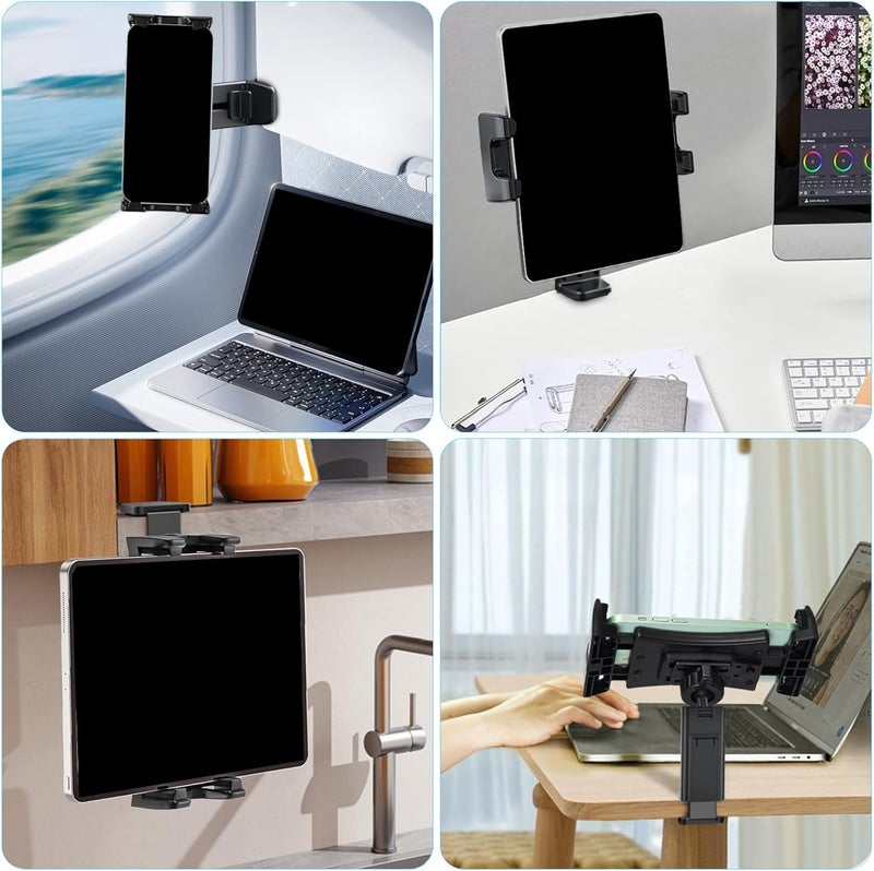 Aluminum Alloy Tablet Stand Long Arm Holder Angled Height Adjustable 360°Rotation for 4.7.7-12.9inch Pad Mobile Holder for Desk - Image 5
