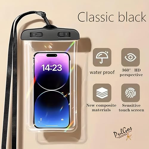 PulGos Waterproof Phone Pouch| IPX8 𝐓𝐨𝐮𝐜𝐡𝐬𝐜𝐫𝐞𝐞𝐧 Friendly Phone Cover with Lanyard- Secure Lock Mobile Cover for 𝐢𝐏𝐡𝐨𝐧𝐞 & 𝐀𝐧𝐝𝐫𝐨𝐢𝐝 | Enjoy Swimming, Beach & Travel Safely - Image 4