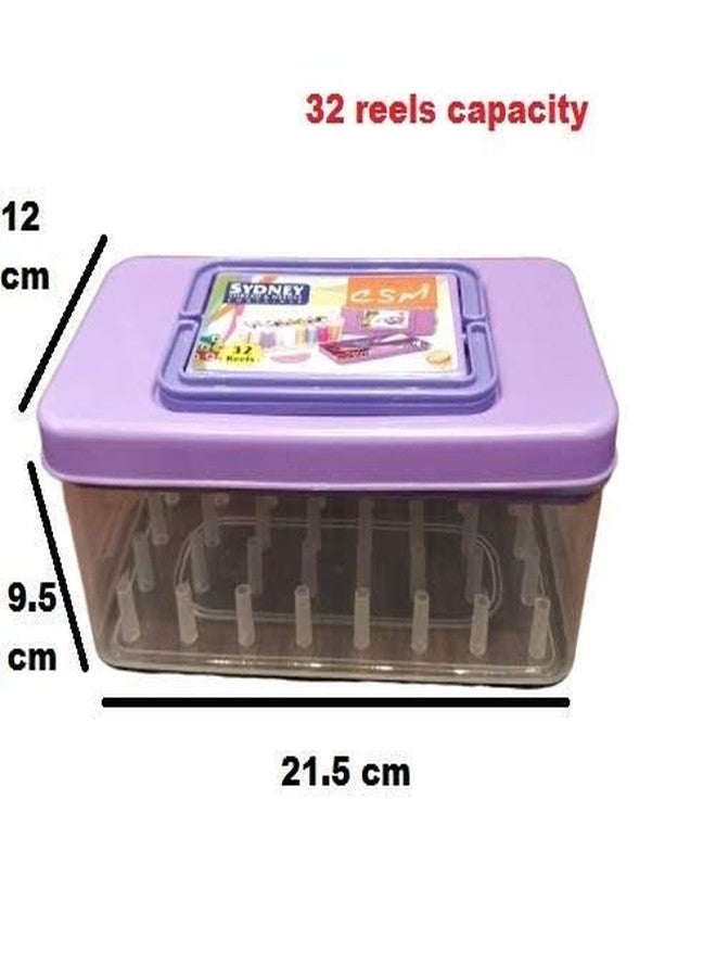 c s m C.S.M CSM® Thread and Needle Box - Big Size 36 spools Empty Thread/Tailor Box - Image 4