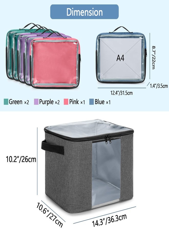 Rexmica Board Game Storage Bag with 6pcs Zipper Bags, Board Game Organizer and Storage with Cover for Office Supplies, Puzzles, Toys, Building Blocks, Craft Product, Board Game Storage Containers - Image 5