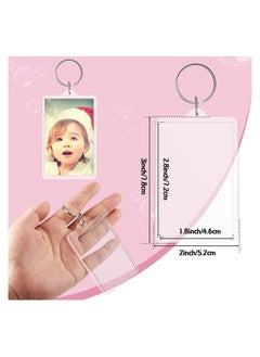 Graffiti Resin Heart Shape Stainless Steel Keychain 2 Pcs  - Image 2