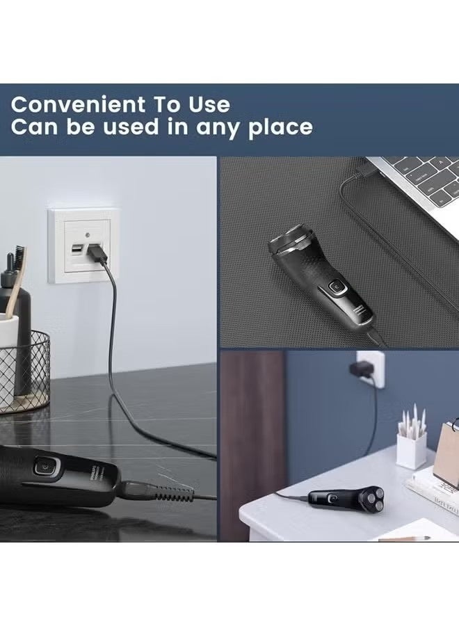 5V Charger for Philips Norelco Shaver 2400 2600, Wet & Dry Shaver Series 5000 7000 3000 Compatible with Philips Oneblade QP2724, QP2834, QP1924 USB Charging Cable - Image 3