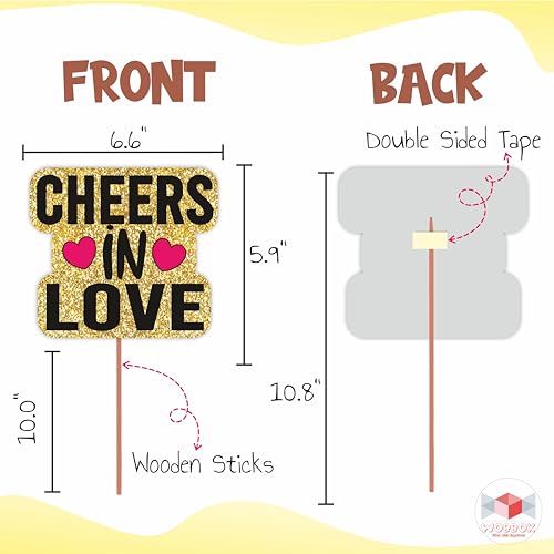 Wobbox Bachelorette Party Decoration Items| Bachelorette Party Photo Booth Props For Wedding Selfie, Bachelorette Banner&Sash With Colorful Balloons, Bachelorette Party Decoration Kit- 51 Pcs (FP2671) - Image 3