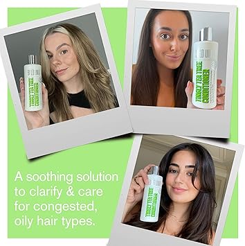 BOLD UNIQ Tea Tree Conditioner Refreshing Peppermint Tea Tree Oil Formula for All Hair Types Petaapproved Vegan CrueltyFree Sulphate Paraben Free 237ml - Image 2
